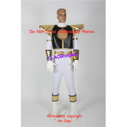 Power Rangers White Ranger Cosplay Costume include boots covers