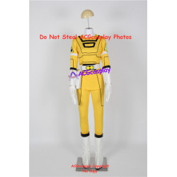 Female M Power Rangers Turbo Cosplay Yellow Turbo Ranger Cosplay Costume pre-made new