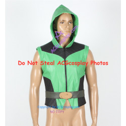 DC Comics Green Arrow Cosplay Costume jacket with hood cosplay
