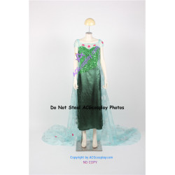 Frozen Elsa Cosplay Costume Frozen Fever Dress cosplay