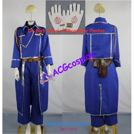 Fullmetal Alchemist Riza Hawkeye Cosplay Costume incl. gloves and collar pin and bags