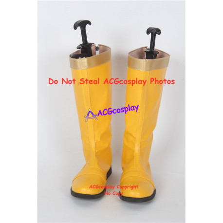 Power Rangers Dino Thunder Yellow Dino Ranger Cosplay boots shoes