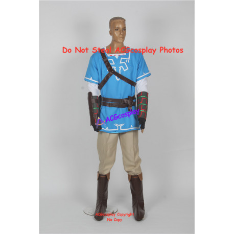 The Legend of Zelda Breath of the wild link cosplay costume