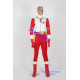Gosei Sentai Dairanger Cosplay Costume for MALE pink ranger cosplay include boots covers