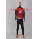 Power Rangers Ninja Storm Crimson Thunder Ranger Cosplay Costume dark red version