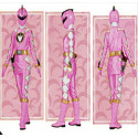 Power rangers Dino thunder pink ranger pink Amy Pink Dino Ranger cosplay costume