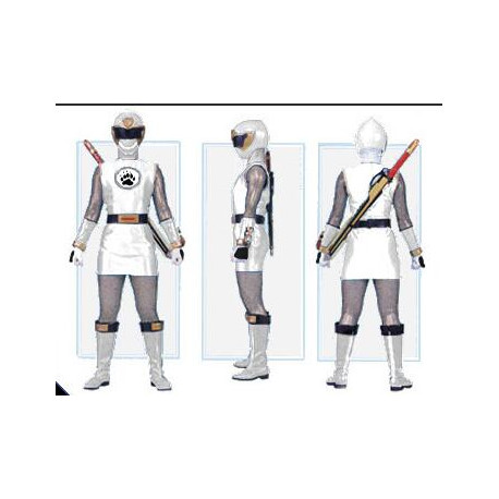 Power Rangers Ninja Storm White ranger Tally White Ice Ranger cosplay costume