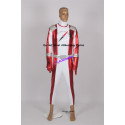 Power Rangers Operation Overdrive Red Overdrive Ranger Cosplay Costume dark red shiny fabric made