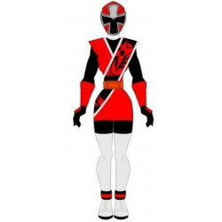 Power rangers Ninja steel red ranger female version cosplay costume