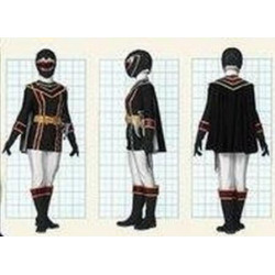 Power Rangers Mystic Force Black Mystic Ranger Cosplay Costume and Cosplay Boots Shoes