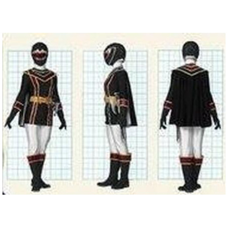 Power Rangers Mystic Force Black Mystic Ranger Cosplay Costume