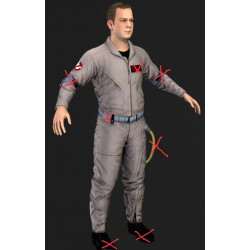 Ghostbusters 1 jumpsuit flightsuit cosplay costume with real pockets