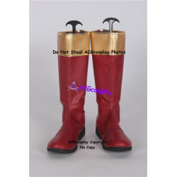 Power Rangers Ninja Storm Crimson Thunder Ranger red Cosplay Boots cosplay shoes