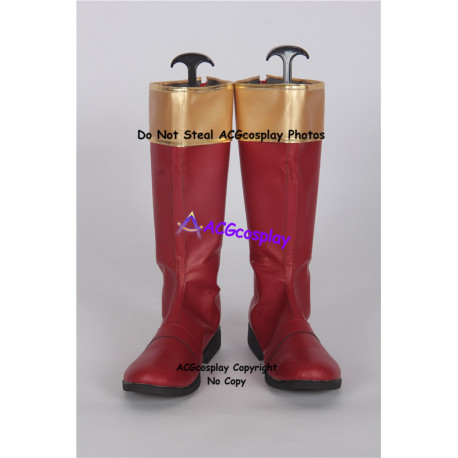Power Rangers Ninja Storm Crimson Thunder Ranger red Cosplay Boots cosplay shoes