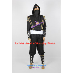 Power Rangers Black Ninjetti Ranger hood jacket and mask and head band