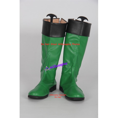 Tokumei Sentai Go Buster Iwaskai Ryuuji green shoes cosplay shoes cosplay boots