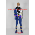 Power Rangers dino knight blue dino fury blue ranger Cosplay Costume with royal blue coating spandex cosplay