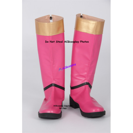 Power Rangers Omega Ranger Pink Ranger Cosplay Boots Shoes