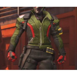 Overwatch Cosplay soldier 76 Cosplay Costume Jacket and belt and bags gloves faux leather made
