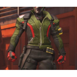 Overwatch Cosplay soldier 76 Cosplay Costume Jacket Only faux leather made