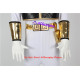 Power Rangers White Ranger Cosplay Costume glossy shiny look include boots covers without chest armors