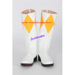 Mighty Morphin Power Rangers Yellow Ranger Cosplay Boots Cosplay Shoes