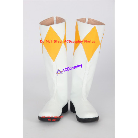 Mighty Morphin Power Rangers Yellow Ranger Cosplay Boots Cosplay Shoes