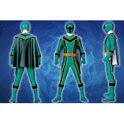 Power Rangers Mystic Force green ranger Cosplay Costume and Cosplay Boots Shoes