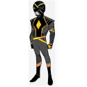 Mighty Morphin Power Rangers Omega Black Ranger Cosplay Costume