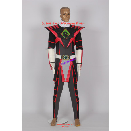 Mortal combat Ermac ranger cosplay costume and cosplay boots shoes