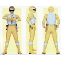 Power rangers Kazu KirinRanger Dairanger yellow ranger cosplay costume include boots covers
