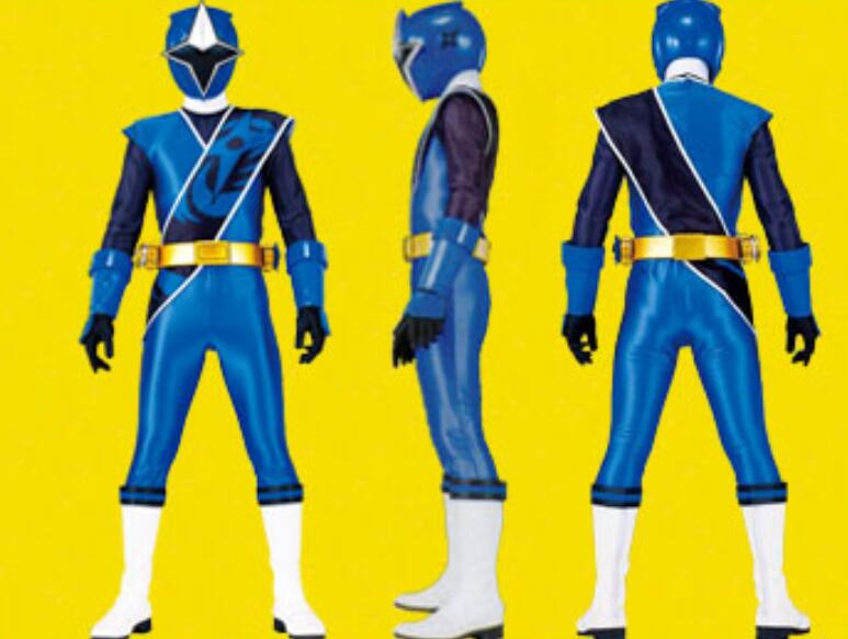 Power Rangers Ninja Steel Blue Ranger Muscle Costume For Boys