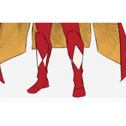 Regular red cosplay boots shoes and red ninjetti head band commission request