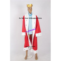 Robin Hood Prince John Cosplay Costume include the Crown Prop and Finger Ring Props