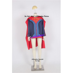 Jon Kent Superboy Supersons Cosplay Cotume Jacket with Cape