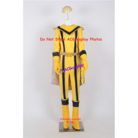 Power Rangers Mystic Force Yellow Mystic Ranger Cosplay Costume include Boots Covers