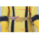 Power Rangers Mystic Force Yellow Mystic Ranger Cosplay Costume include Boots Covers