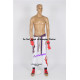 Tekken kazuya mishima Cosplay Costume Pants and Gloves and Belt