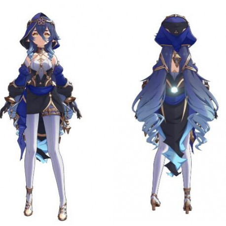 Genshin Impact Layla Cosplay Costume include accessories props