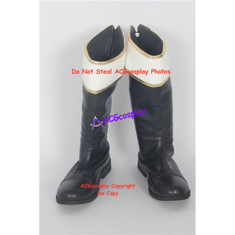 thumbnail image 2 of Kpop Rumi Zoey Mira Cosplay Boots White Leather Shoes Halloween 2 of 12