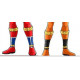 Commission Request Cosplay boots shoes Orange and Red set Shoes
