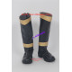 Power Rangers Female Fury Black Ranger Cosplay Boots Shoes