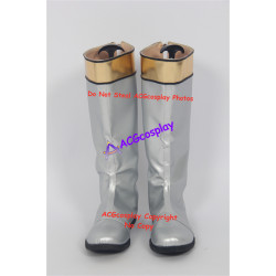 Power Rangers in Space Silver Space Ranger Cosplay Boots Shoes