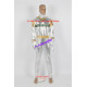 Power Rangers in Space Silver Space Ranger Cosplay Costume AND real boots