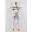 Power Rangers in Space Silver Space Ranger Cosplay Costume AND real boots