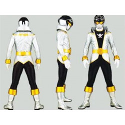 Gokai Silver Super Megaforce Silver Ranger Cosplay Costume
