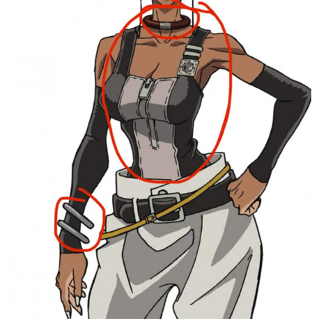 Commission Request Bracelets and neck Cosplay Props and Vest Cosplay Costume
