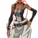 Commission Request Bracelets and neck Cosplay Props and Vest Cosplay Costume