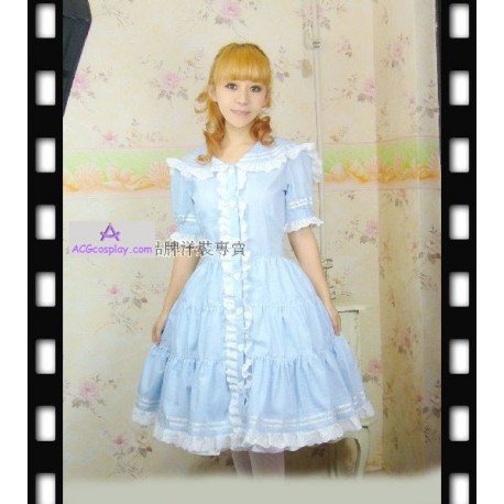 Light blue lolita dress with pettiskirt