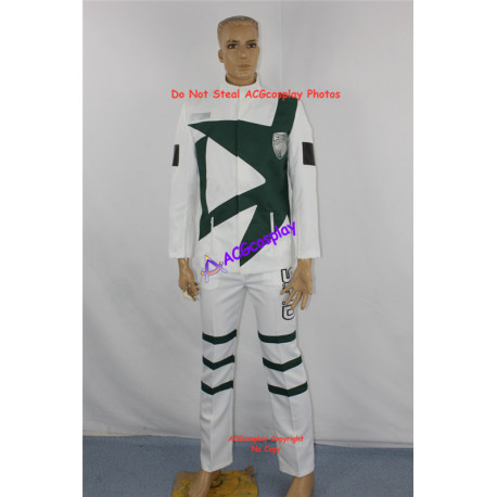 Tokusou Sentai Dekaranger Deka Break White Cosplay Costume Dark Green Version